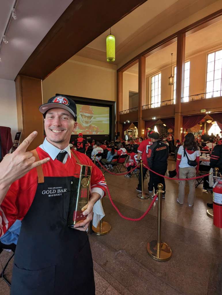 Weston managing a 49er event