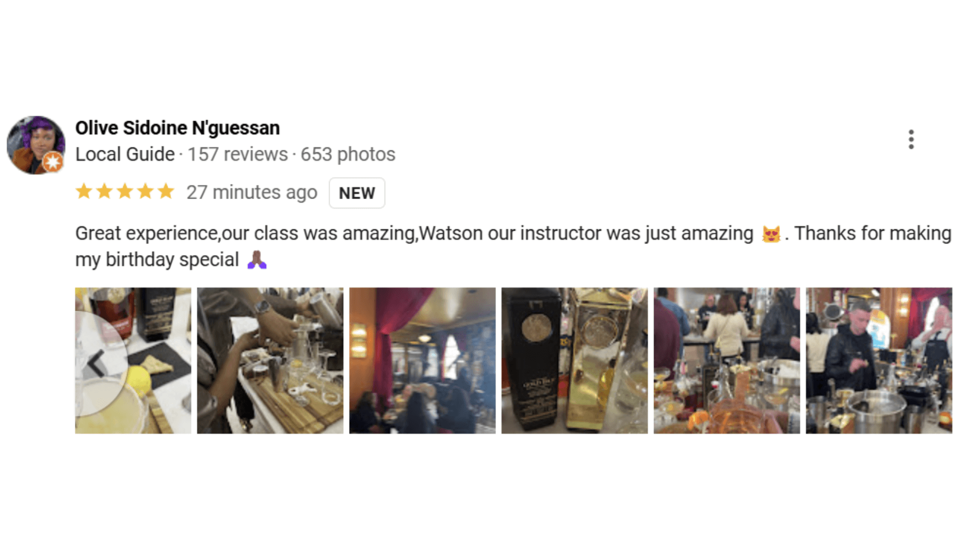 Great experience, our class was amazing, Watson our instructor was just amazing. Thanks for my birthday special